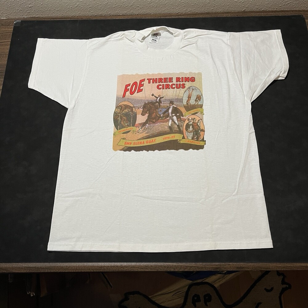 Ringling Bros Shirt Vintage Poe Barnum Bailey Circus Poster 90s USA Three Ring